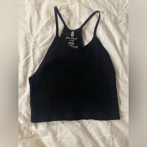 Free People Movement Happiness Runs Crop Tank S Black